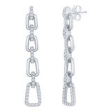 Pendientes Classic D-7910 Para Mujer, De Plata De Ley Con Ci