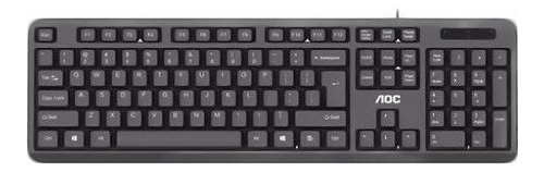 Teclado Alambrico Para Pc Aoc 104 Teclas Ergonomicas 