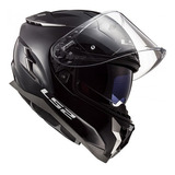 Casco Cerrado Para Moto Ls2 Ff327 Challenger Negro Mate Tamaño Del Casco M (57-58 Cm)