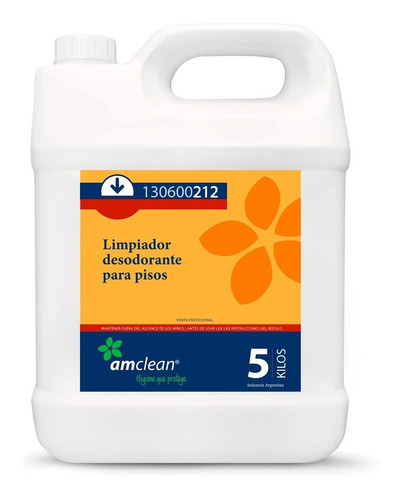 Limpiador Desodorante Piso 212 Fragancia Limón 5 Lts