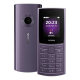 Celular Nokia 110 4g Dual Chip Bateria De Longa Duração Roxo