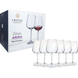 6 Taças De Cristal Vinho Bordeaux 670ml Linha Ardea Bohemia
