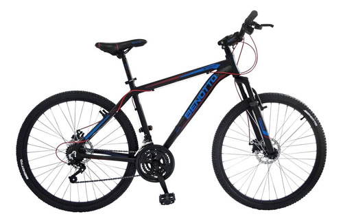 Bicicleta Benotto Mtb Fs-600 R27.5 21v Doble Disco Aluminio Color Negro Tamaño Del Cuadro Sm