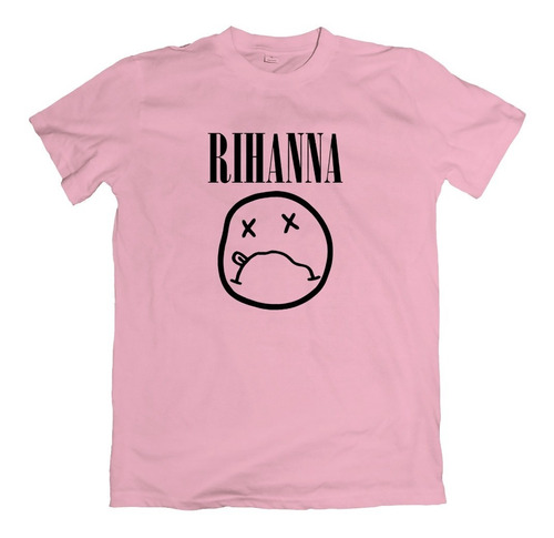 Camiseta Unissex Rihanna Smile Cantora Pop Rainha Blusão