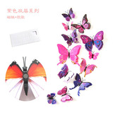 108 Pegatinas De Mariposas 3d Para Decoración De Pared Color Purple