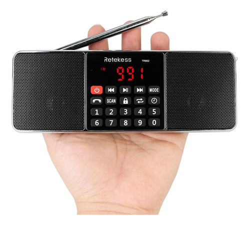 Radio Fm Am Retekess Tr602 Con Altavoz Bluetooth V4.2