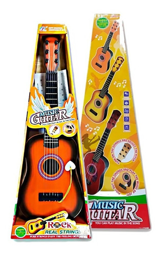 Guitarra Ukelele Juguete 55cm Niños Madera Hasta 4 Años 