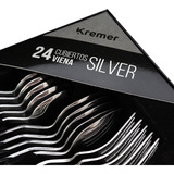 Set 24 Cubiertos Kremer Acero Viena Silver Tienda Pepino