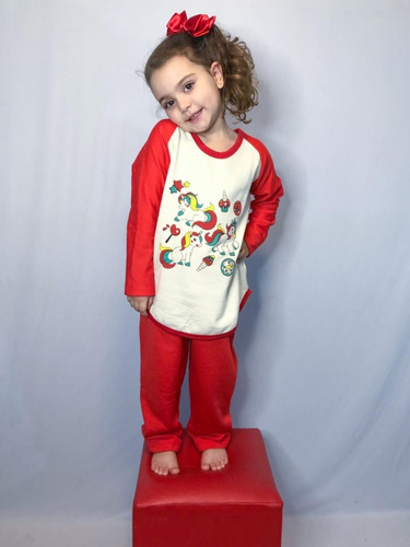 Pijama Infantil Menina Flanelado Inverno Diversas Estampas 