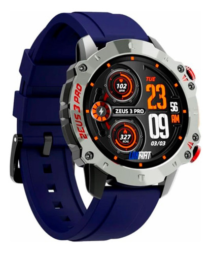 Relógio Smartwatch Masculino Militar Lokmat Zeus Pro Azul