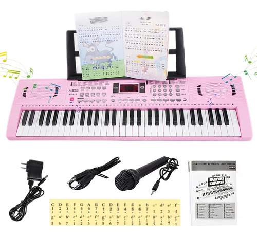 Teclado Musical Piano Digital Para Niños Economico 61 Teclas