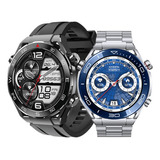 Smart Watch Masculino Redondo Tela Grande Pagamento Ip67 Nfc