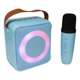 Kit Parlante Y Micrófono Karaoke Con Luz Rgb Bluetooth K1