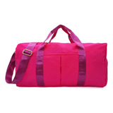 Bolso Deportivo Unisex Para Gimnasio, Viajes - Rosa/rojo