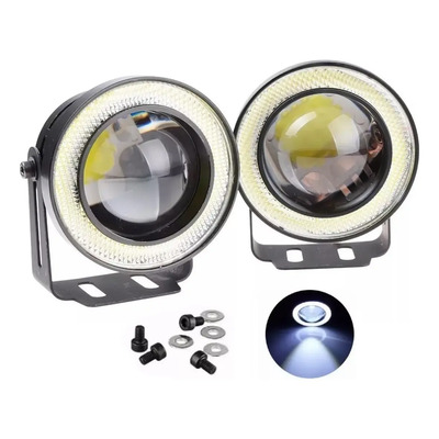 Par Faros Aux Ojo De Angel Luz Blanca Antiniebla 3.5 Pulgdas | Envío gratis