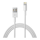 Cable Cargador 1m Compatible iPhone 6 7 8 X 11 12 13 14 iPad Color Blanco