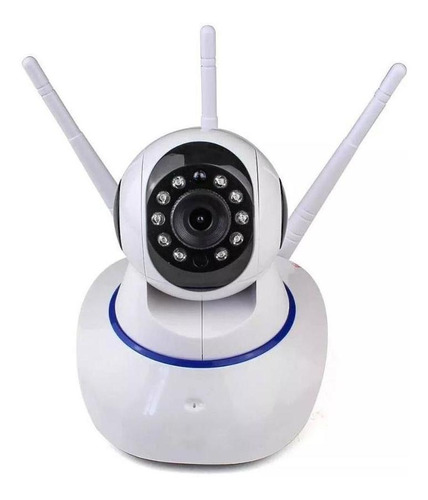 Ip Camera Wifi Com 3 Antenas Onvif Hd P2p 360