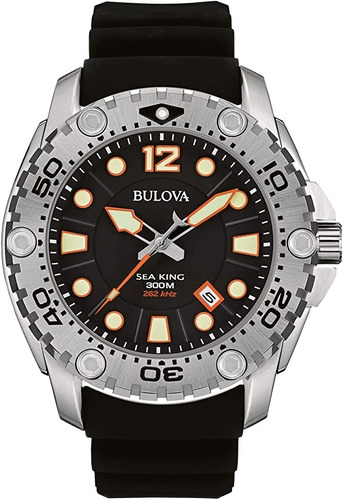 Reloj Bulova Caballero Marine Vintage 96b228 Sea King Zafiro