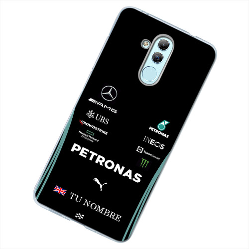 Funda Para Huawei Mercedes Petronas F1 Con Tu Nombre