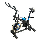 Bicicleta Ergométrica Spinning Importway 8kg Azul + Monitor