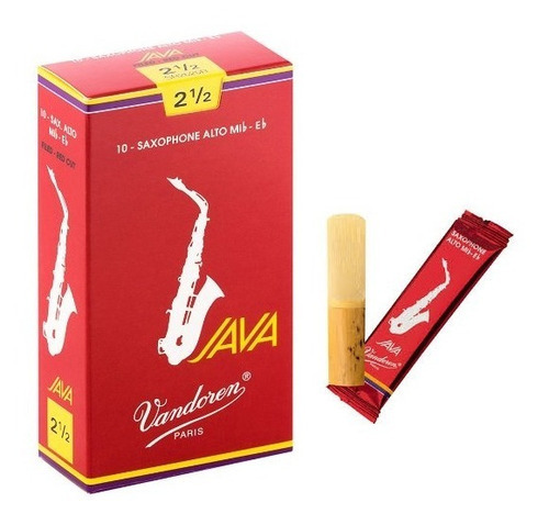 Sr2625r / Vandoren Caña Saxofón Alto Java Red Cut 2.5