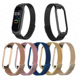 Malla Metalica Para Xiaomi Mi Band 5 Mi Band 6 M5 Smartwatch