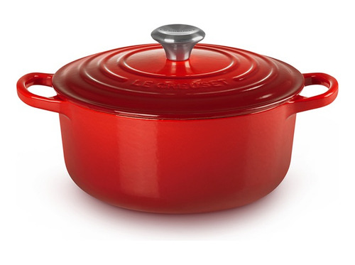 Cocotte Redonda 20cm Hierro Fundido Cereza Le Creuset