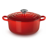 Cocotte Redonda 20cm Hierro Fundido Cereza Le Creuset