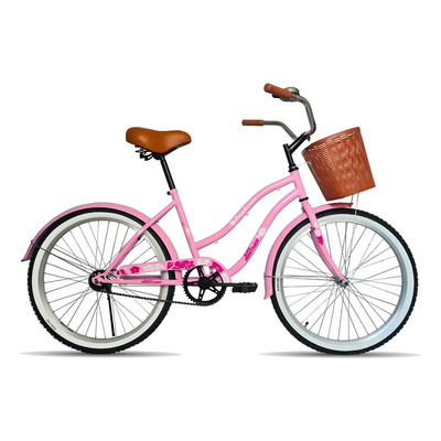 Bicicleta paseo femenina Black Panther Vintage Cruiser 2020 R26 tamaño del cuadro Único color rosa | Meses sin interés