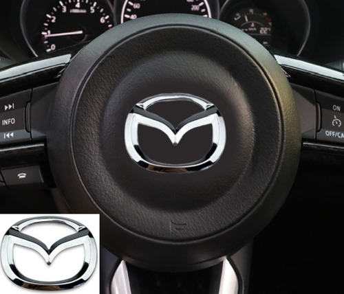 Logo Timón Emblema Adhesiv Mazda 2-3-6 Skytive Y 1generacion