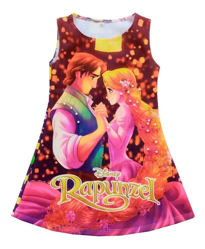 Vestido Para Niñas De Rapunzel - H