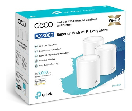 Tp-link Sistema Wifi Mesh Ax3000 Deco X60(3-pack)