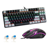 75% Mechanical Gaming Keyboard And Mouse,  Tkl 87 Keys ...