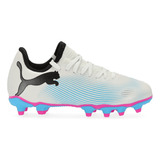 Botines Puma Niños Future 7 Play Fg Blancos 107999-01