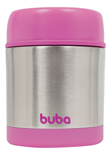 Pote Térmico Parede Dupla Rosa 350ml - Buba