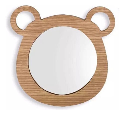 Cuadro Espejo Infantil De Pared Animalitos Melamina Deco