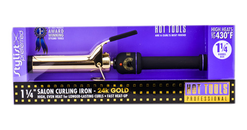 Plancha Para Rizar Hot Tools Salon, Oro De 24 Quilates, 1 1/