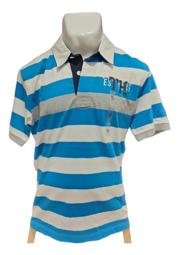 Playera Tommy Hilfiger Niño Blanca Polo Xl Con Detalle!