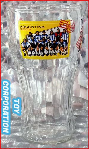 Vaso Coca-cola Selección Argentina Fútbol Mundial Korea 2002