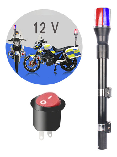 Torreta Para Motocicleta Telescopica De Luces Estroboscópica