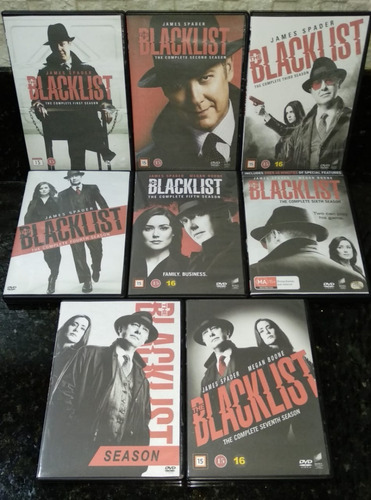 Dvd Box - The Blacklist  7ª E 8ª Temporadas