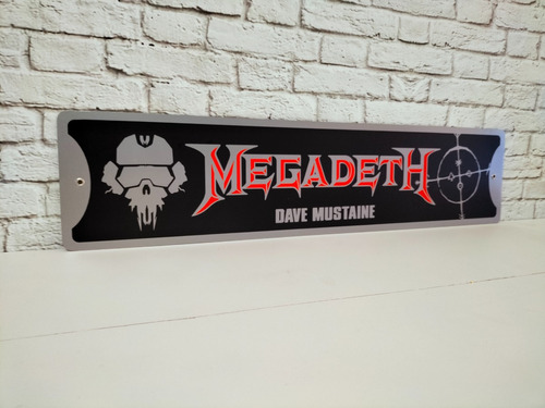 Cuadro Megadeth Letrero De Metal 