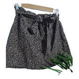 Falda Corta Animal Print Mujer 