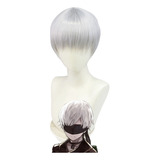 Nier Automata 9s Yorha Halloween Cosplay Peluca Corto Pelo