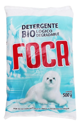 Pack 2 Detergente En Polvo Foca  500 Grs