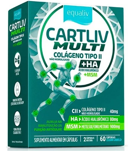Cartliv Multi Cartiliv Ha+msm Dor Articulaçoes Com 60capsula