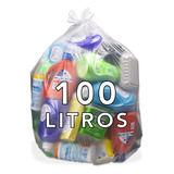 Saco De Lixo 100 Litros Transparente 3,5 Micras Com 100un