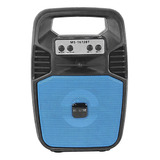 Bocina Bluetooth Ms-1672bt Radio Fm Usb Azul Open Box