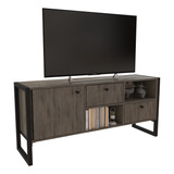 Rack Steel Innovata 3 Para Tv De 50'' Con Puerta Y Cajones