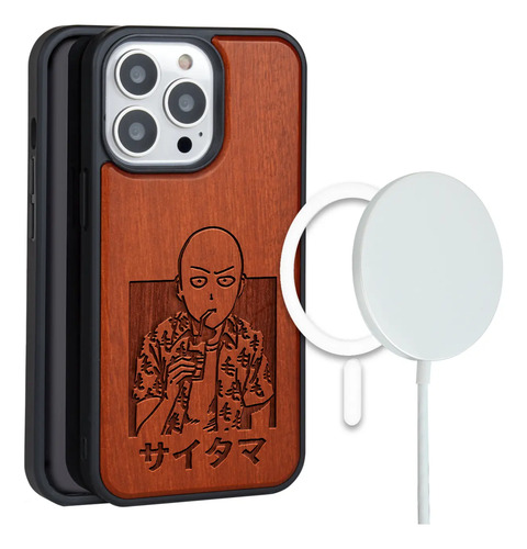 Funda Para iPhone Magsafe Madera Uan Punsch Maan Taisama Héroe Serio Anime Shonen | Envío gratis
